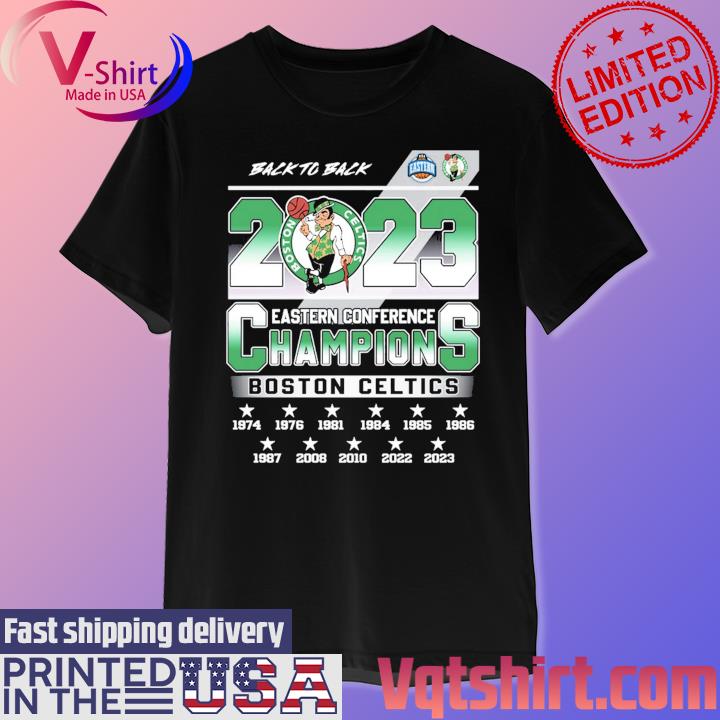 Official boston Celtics back to back 2023 eastern conference champions shirt,  hoodie, sweater, long sleeve and tank top