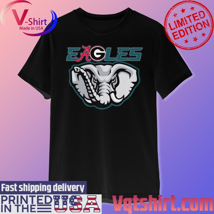 EAgles Philadelphia Eagles And Alabama Crimson Tide Logo Shirt