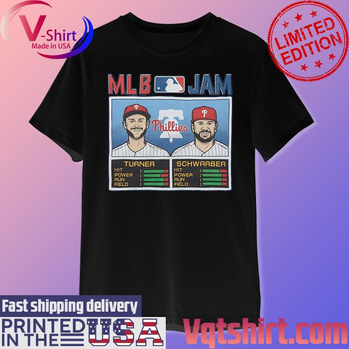 MLB Jam Phillies Turner And Schwarber Tshirt, Philadelphia