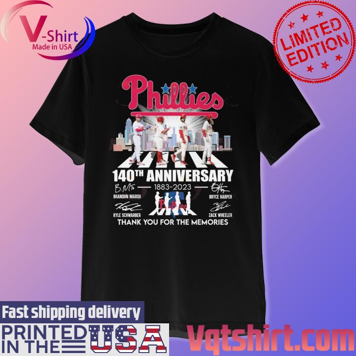 2022 World Series Champions Philadelphia Phillies team signatures shirt