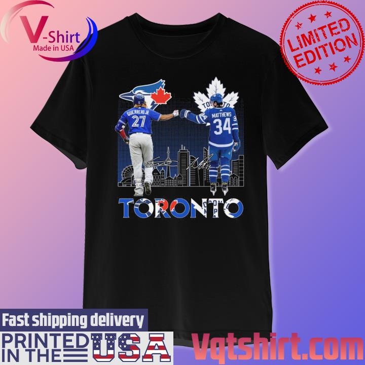 Toronto Vladimir Guerrero Jr Auston Matthews signatures shirt