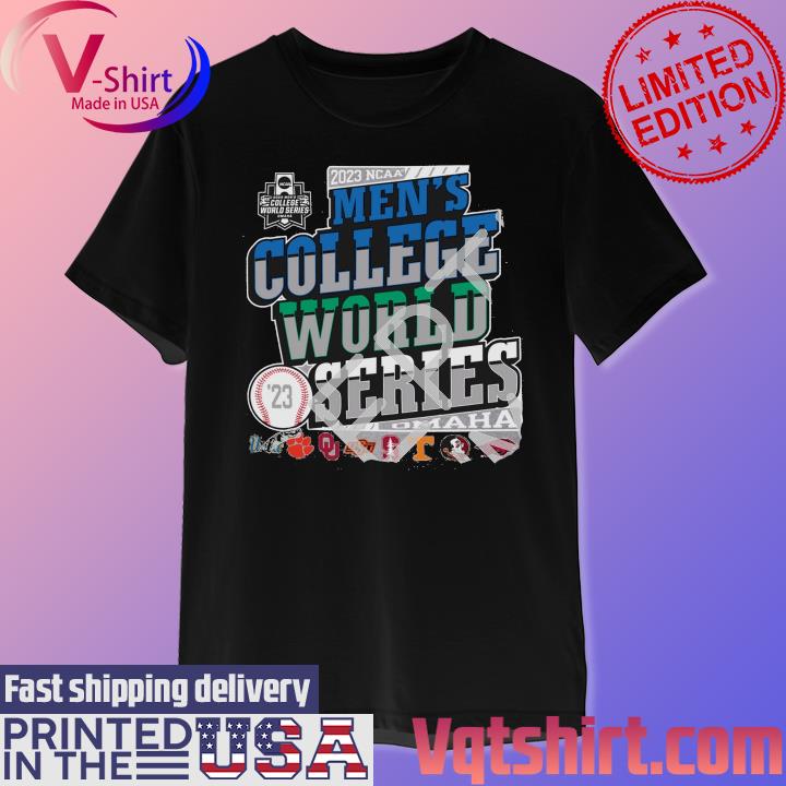  College World Series 2023 Baseball CWS 8-Team T-Shirt