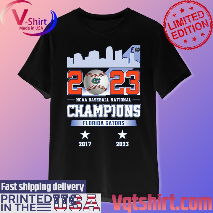 Florida Gators NCAA Baseball National Champions Champions Baseball Jersey -   Worldwide Shipping