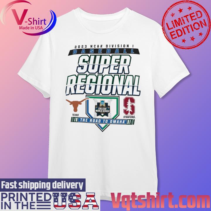 Official Logo Texas longhorns vs stanford cardinals 2023 ncaa baseball  super regional shirt, hoodie, sweater, long sleeve and tank top