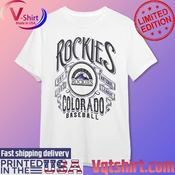Colorado Rockies Collection Distressed Rock T-Shirt, hoodie
