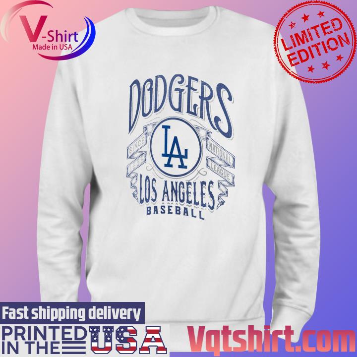 Los Angeles Dodgers Rucker Collection Distressed Rock T-Shirt