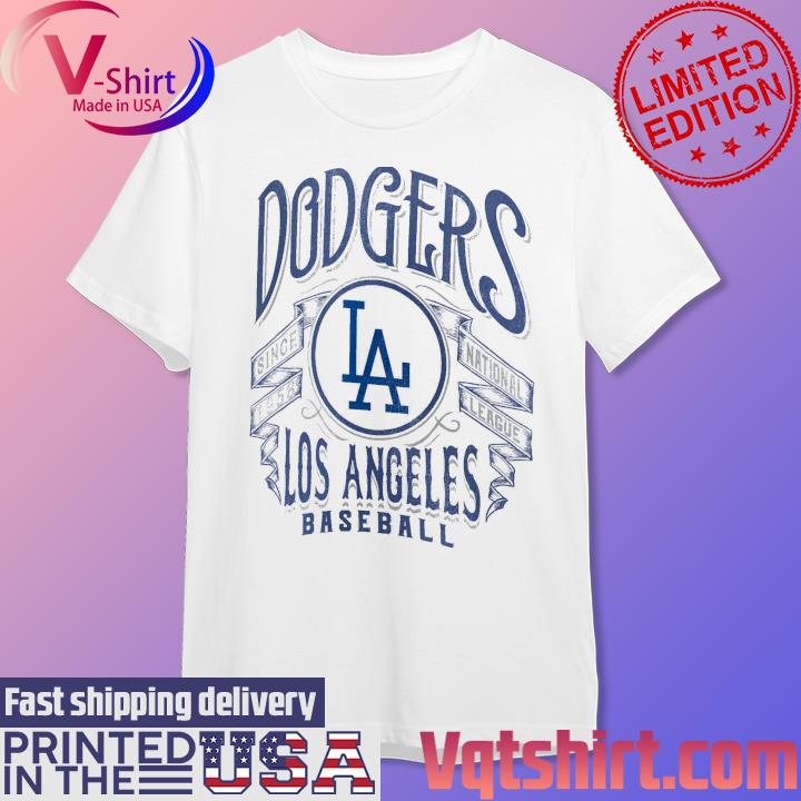 Los Angeles Dodgers Rucker Collection Distressed Rock T-Shirt