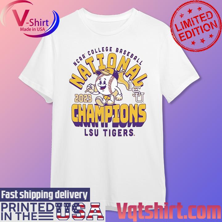 Retro White NCAA Lsu National Championships Baseball Jersey