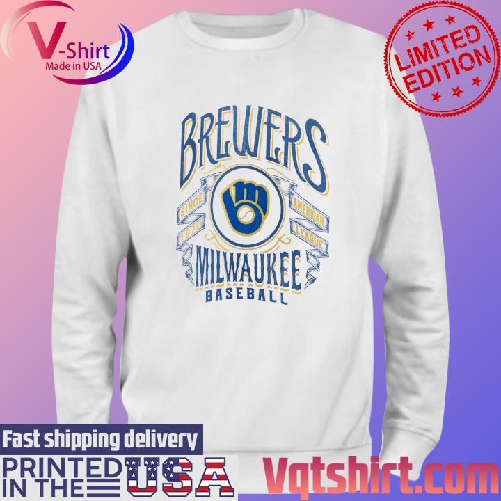 Official milwaukee Brewers Rucker Collection Distressed Rock T