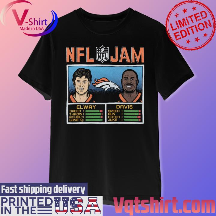 Nfl Jam Denver Broncos Elway And Davis Shirt - Shibtee Clothing