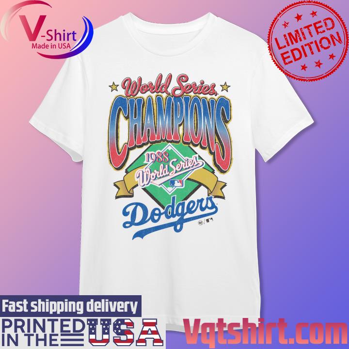 Vintage Los Angeles Dodgers 1988 World Series T Shirt Tee Made