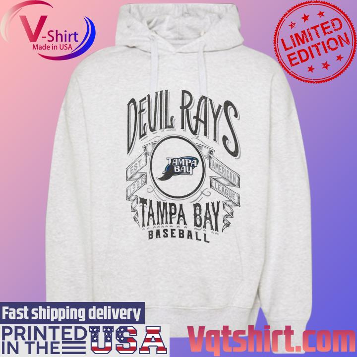 Official tampa Bay Rays Rucker Collection Distressed Rock T-Shirt