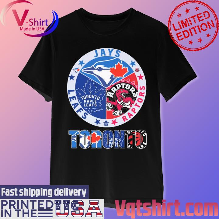 Blue Jays Raptors and Maple Leafs Youth Sport T Shirt 