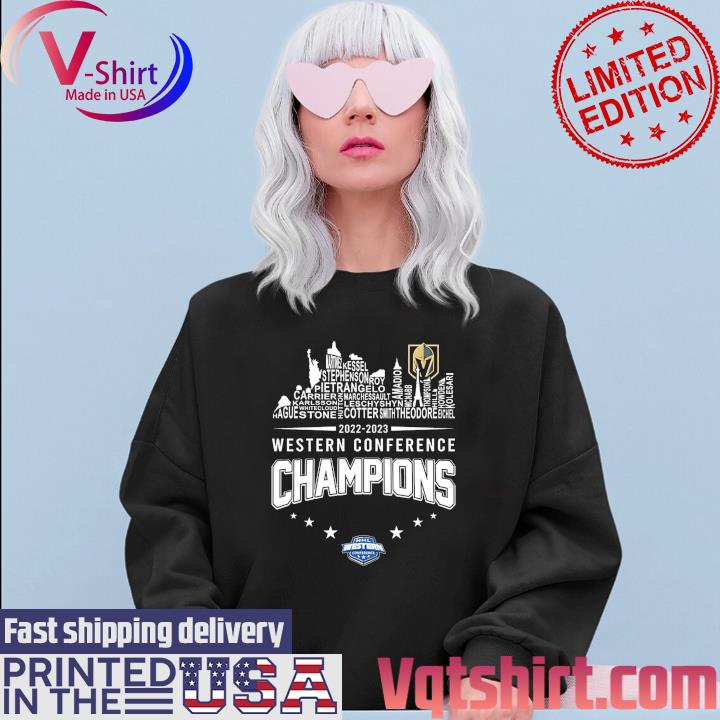 Official Vegas Golden Knights Players Names City Skyline 2023 Stanley Cup  Champions Shirt, hoodie, sweater, long sleeve and tank top