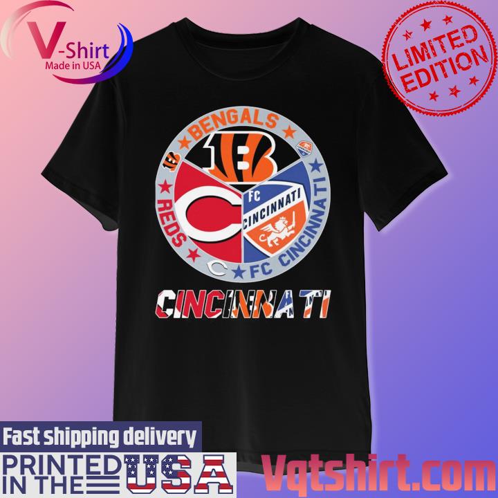 Cincinnati Bengals Reds Fc Cincinnati teams logo shirt, hoodie, sweater,  long sleeve and tank top