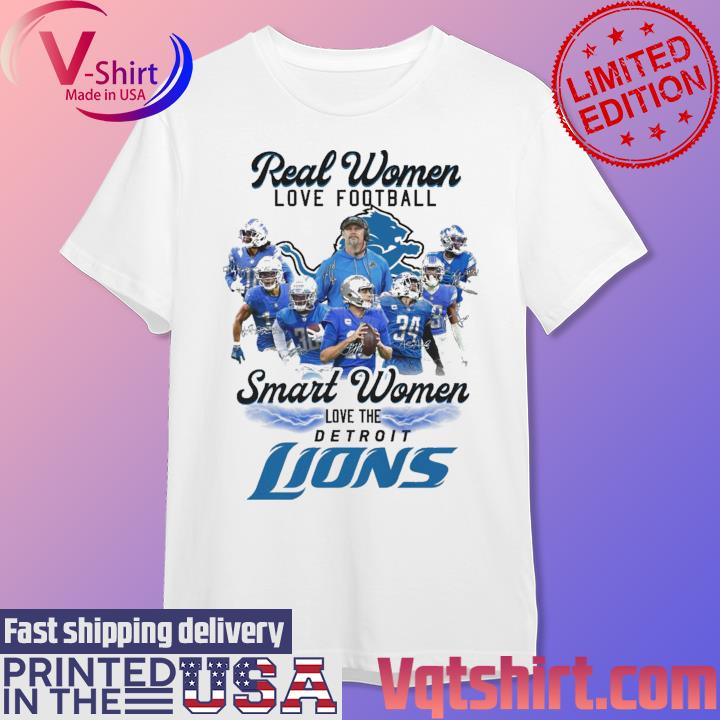 Women Love Football Smart Women Love Detroit Lions Tshirt, hoodie,  longsleeve, sweatshirt, v-neck tee