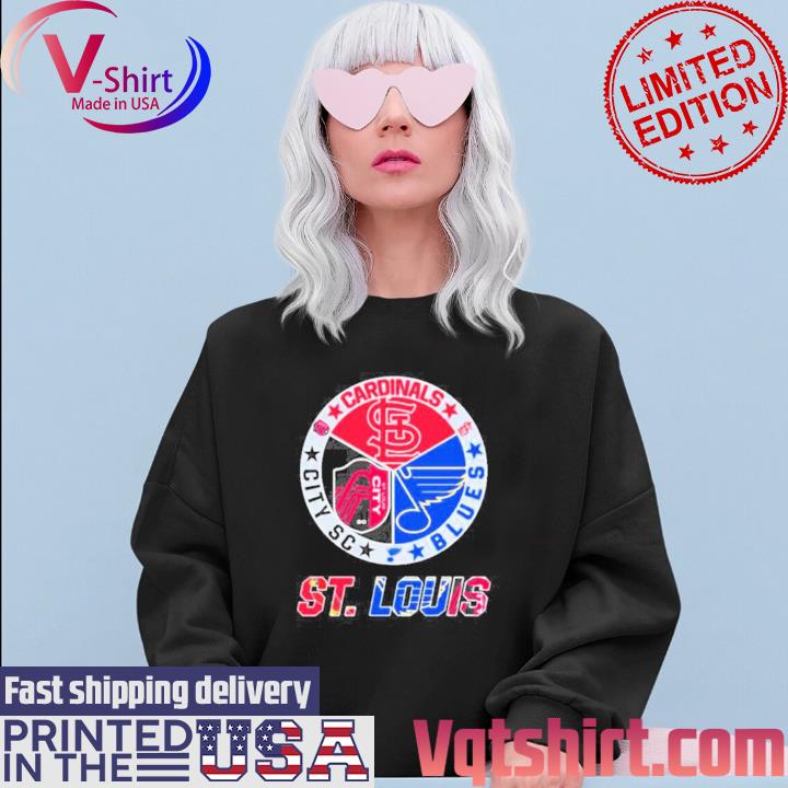 2023 St Louis Sports Teams Cardinals Blues And City Fc T Shirt, hoodie,  sweater and long sleeve
