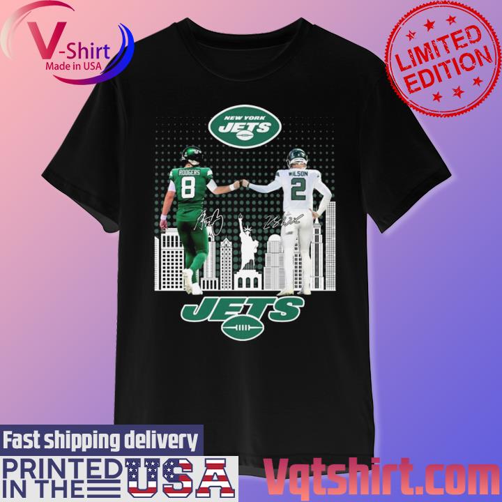 Aaron Rodgers new number 8 skyline New York Shirt