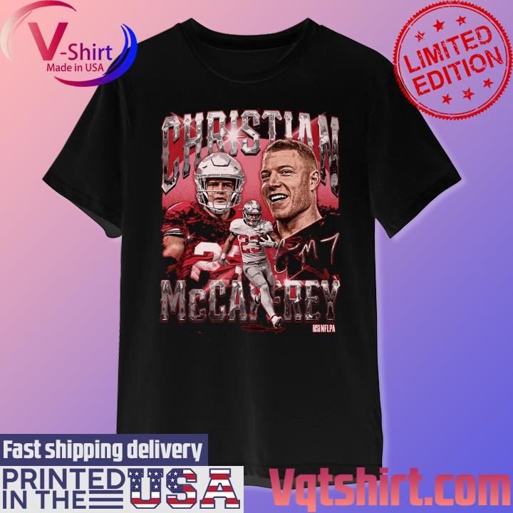 Christian McCaffrey San Francisco 49ers football signature Vintage shirt,  hoodie, sweater, long sleeve and tank top