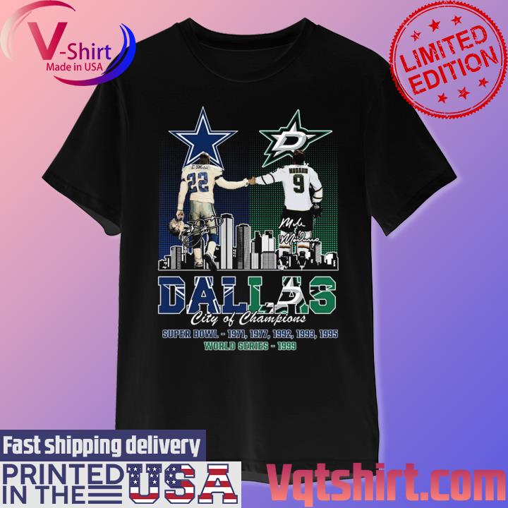 Emmitt Smith And Mike Modano Dallas City Of Champions Shirt