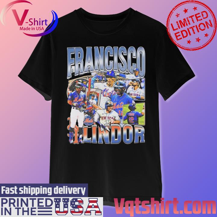 Official Francisco Lindor MLBPA Tee, New York Baseball Gear