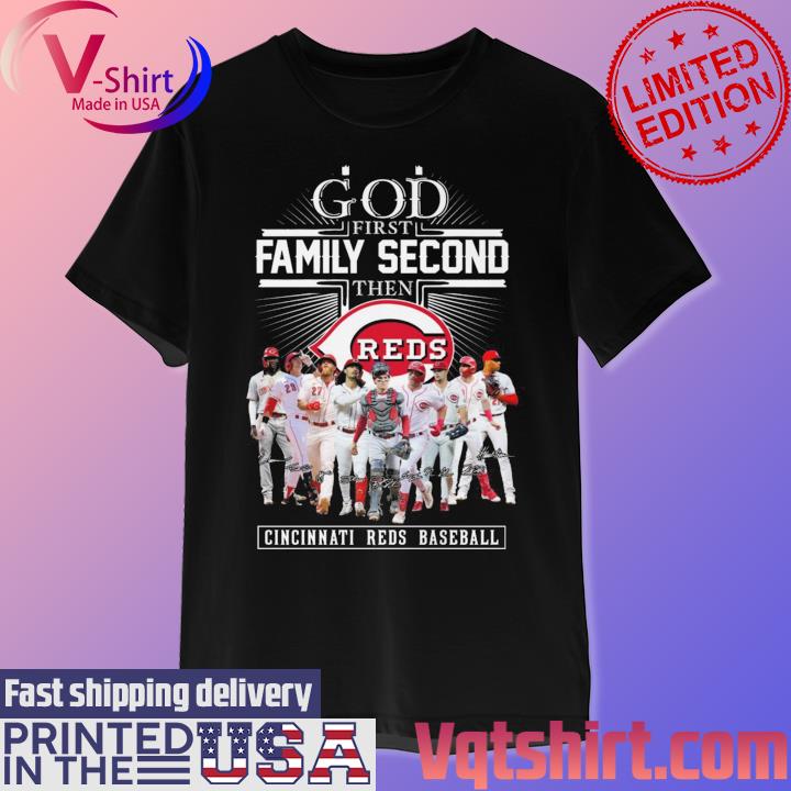 God first family second then Cincinnati Bengals football signatures shirt -  Dalatshirt