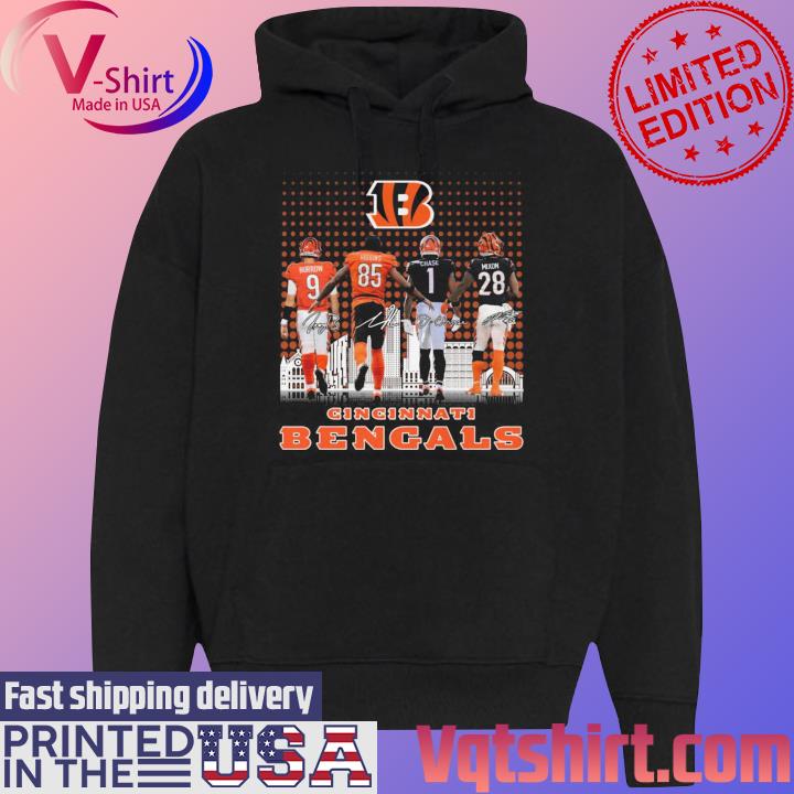 Cincinnati Bengals football skyline signatures shirt, hoodie, longsleeve  tee, sweater