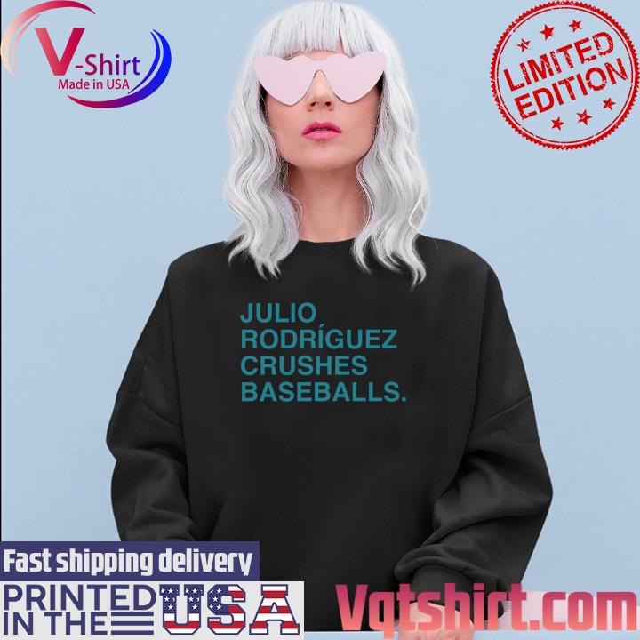 Julio Rodriguez Crushes Baseballs. | obvious Shirts. Navy / 2x