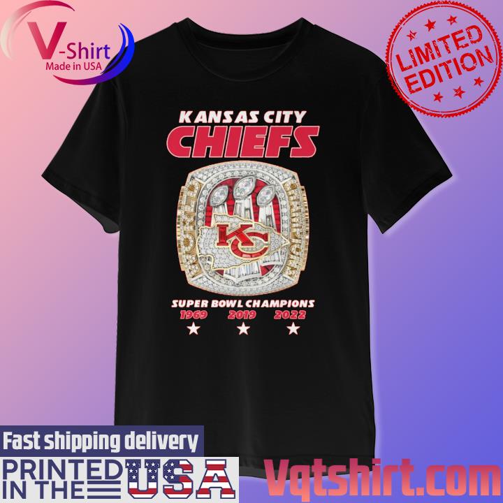 Official Kansas City Chiefs 3x Super Bowl Champions 1969 2019 2022 shirt,  hoodie, longsleeve, sweatshirt, v-neck tee