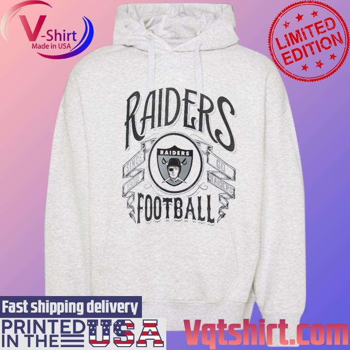 LV Retro Football - White - Raiders - Hoodie