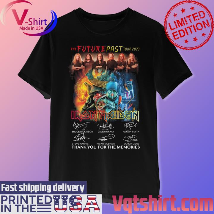 NEW The Future Past Iron Maiden Tour 2023 Thank You For The Memories Unisex  T-Shirt