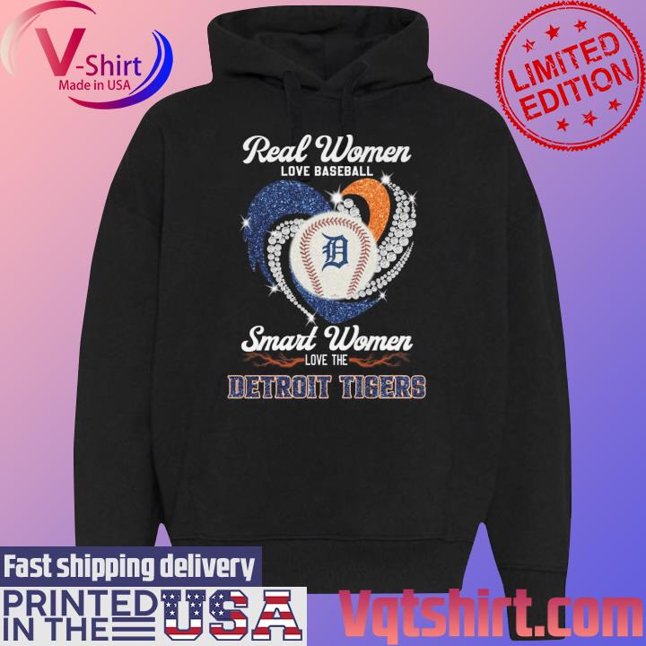 Real Women Love Baseball Smart Women Love Detroit Tigers Diamond