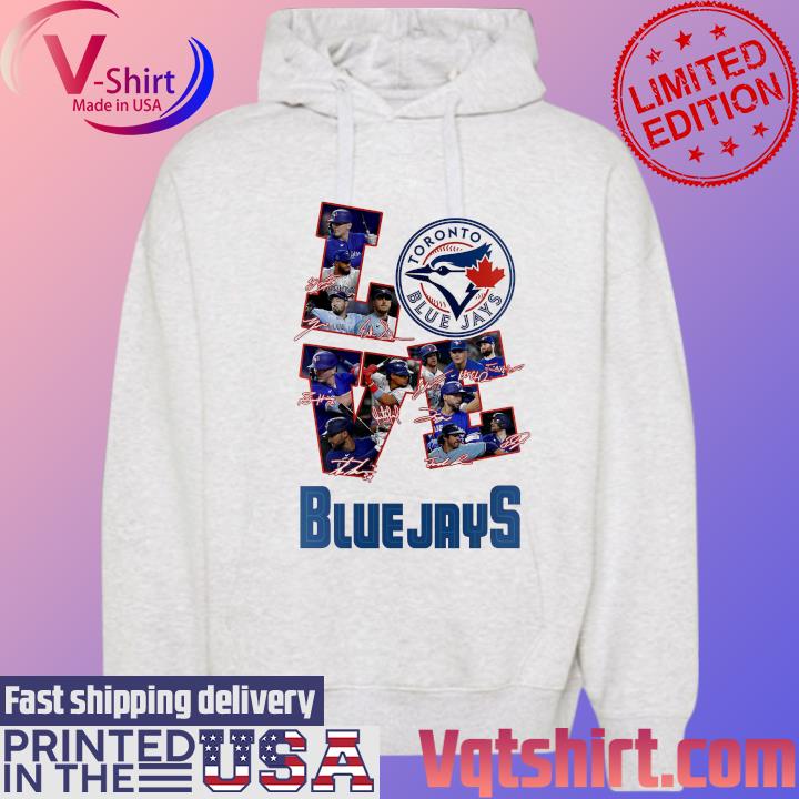 Toronto blue jays love team personalized blue deisgn baseball jersey shirt,  hoodie, sweater, long sleeve and tank top