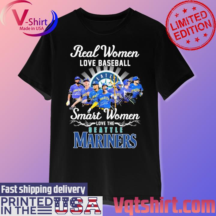 Official never Underestimate A Woman Who Understands Baseball And Loves Mariners  T Shirt, hoodie, sweater, long sleeve and tank top