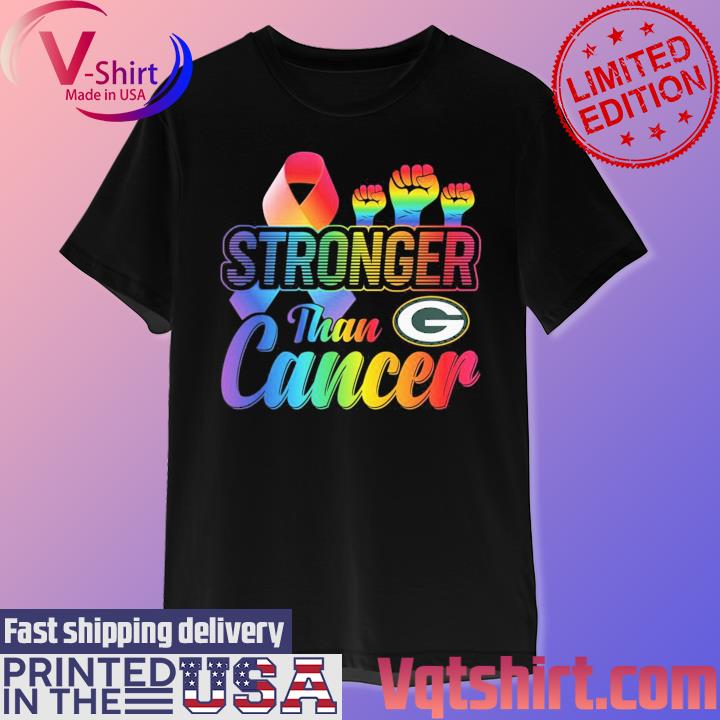 Green Bay Packers Stronger Than Cancer Shirt