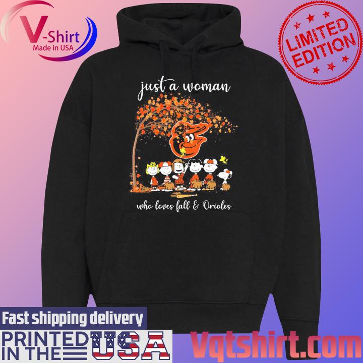 Just A Woman Who Loves Fall And Orioles T Shirt - Growkoc