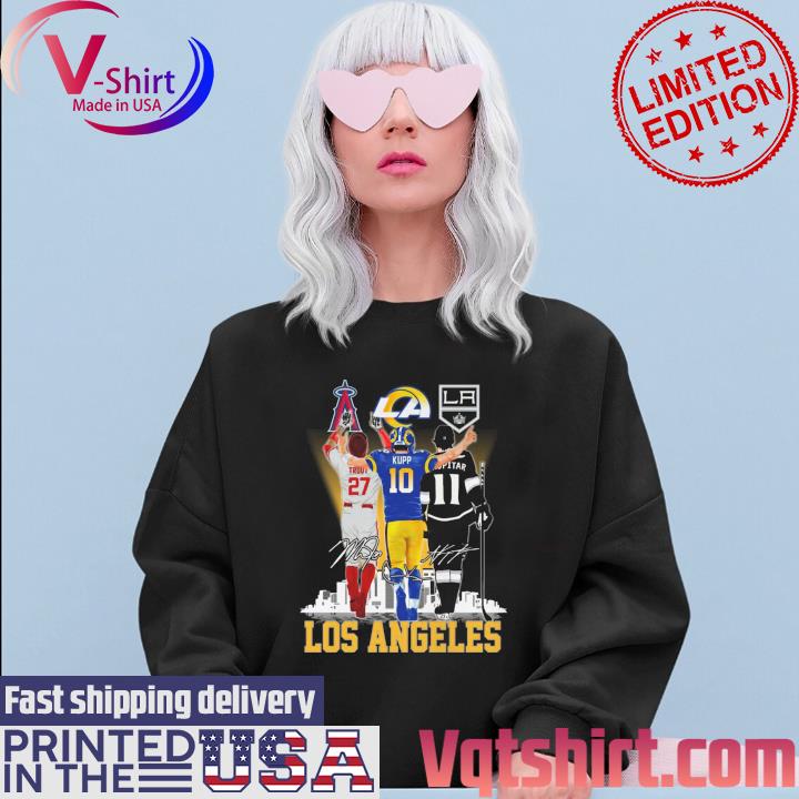 Los Angeles City Mike Trout Cooper Kupp Anze Kopitar signatures shirt,  hoodie, sweater, long sleeve and tank top