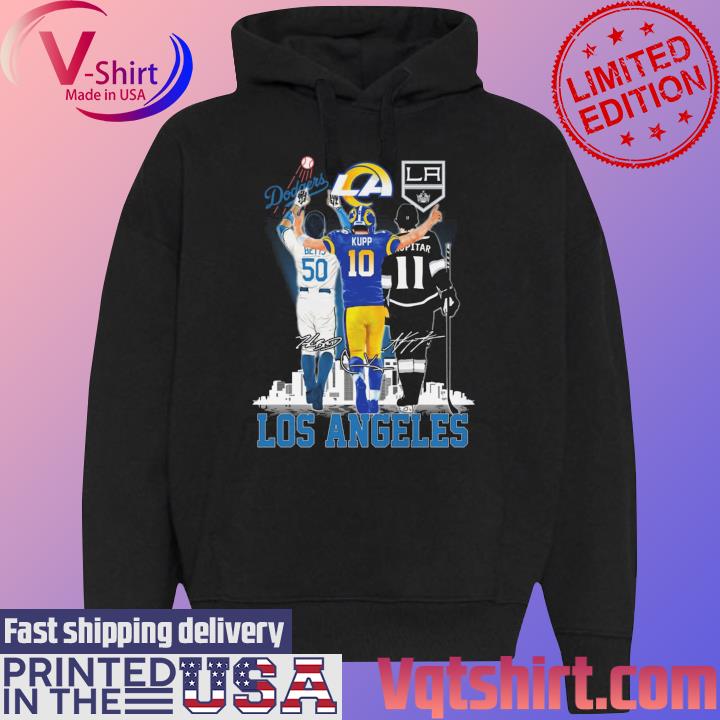 Los Angeles City Mookie Betts Cooper Kupp and Anze Kopitar Signatures Shirt,  hoodie, sweater, long sleeve and tank top