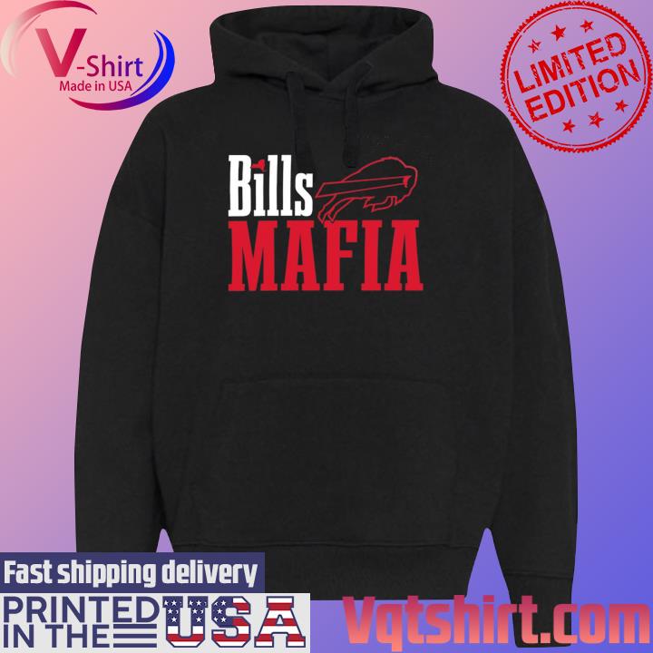 Official New era Buffalo Bills stacked Bills mafia wordmark T