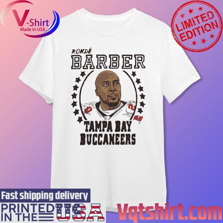 Men's Homage Ronde Barber Red Tampa Bay Buccaneers Retired Player Caricature Tri-Blend T-Shirt Size: Large