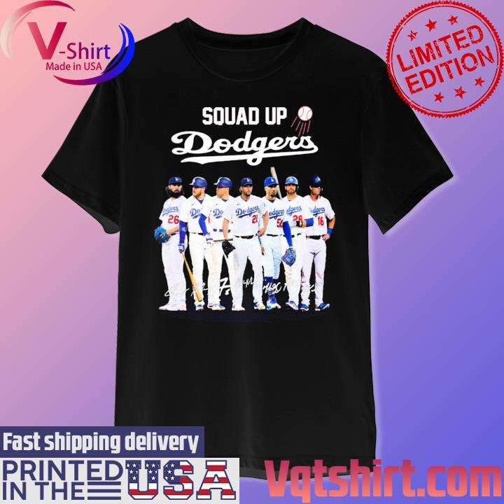 Squad Up Dodgers Signatures shirt - Dalatshirt