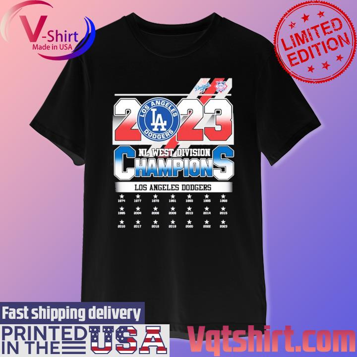 Los Angeles Dodgers NL West Division Champions 1974-2023 shirt, hoodie,  sweater, long sleeve and tank top