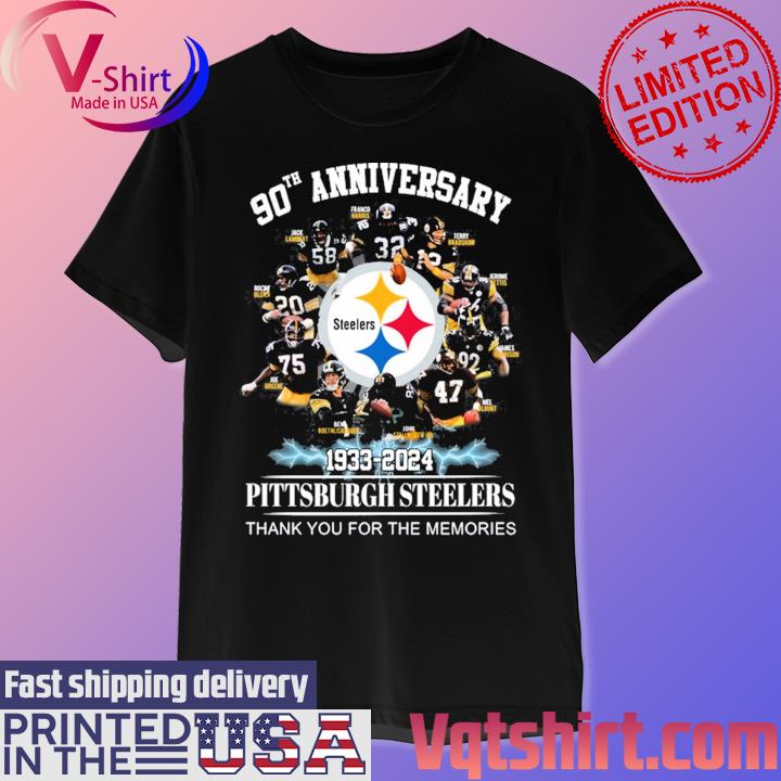 Pittsburgh Steelers 90 Season 1933 2023 Memories T Shirt, hoodie, sweater  and long sleeve