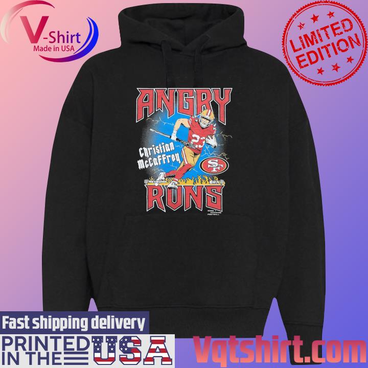 Angry Runs 49ers Christian Mccaffrey Shirt, hoodie, sweater and long sleeve