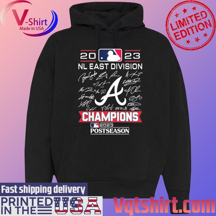 Atlanta Braves 2023 NL East Champions Signatures Shirt, hoodie, sweater,  long sleeve and tank top