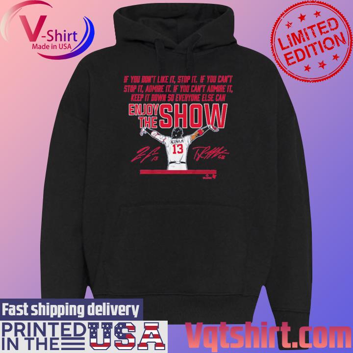 HVshirt on X: Ronald Acuña Jr Enjoy the show signature shirt Buy