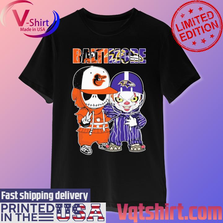 Baltimore orioles x baltimore ravens Jack skellington it pennywise