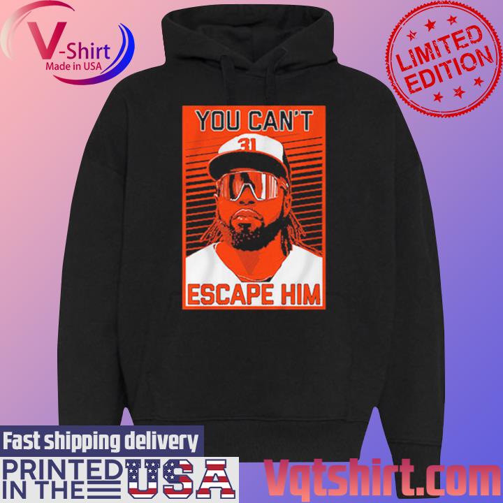 Awesome cedric Mullins you can't escape him Baltimore Orioles shirt,  hoodie, sweater, long sleeve and tank top