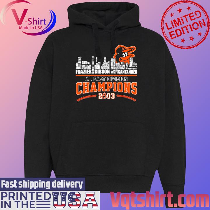 Baltimore Orioles 2023 AL East Division Champions Skyline Shirt