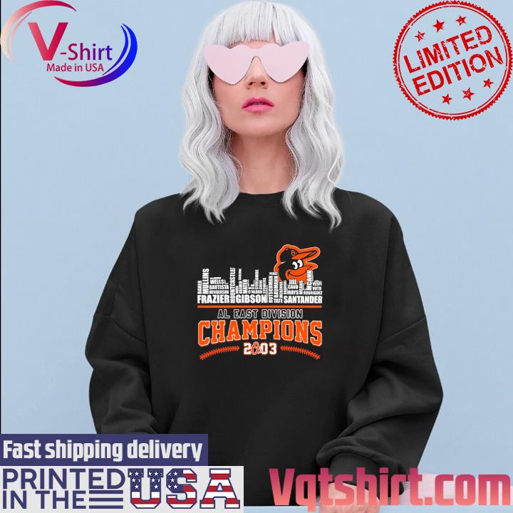 Official Baltimore Orioles 2023 Al East Division Champions Skyline shirt,  hoodie, longsleeve, sweatshirt, v-neck tee